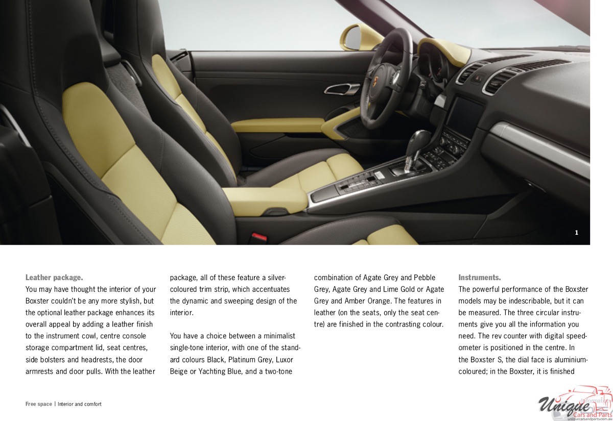 2014 Porsche Boxster Brochure Page 78